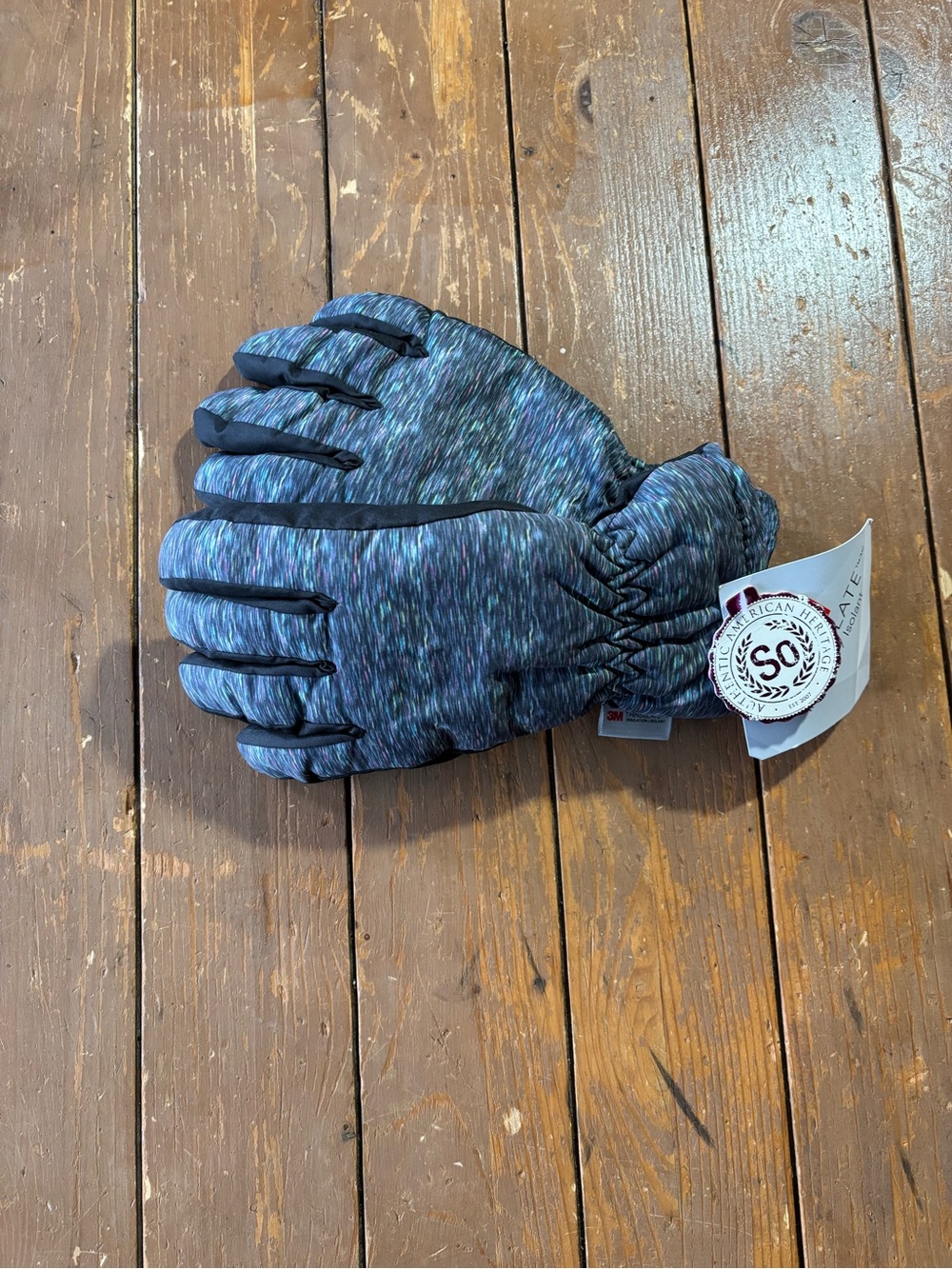 SO Girls Multi-Tone Heathered Winter Gloves - Five-Finger Style
